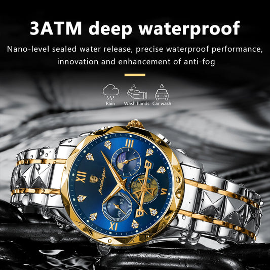 CHIRON Waterproof Luminous Chronograph Watch for Men